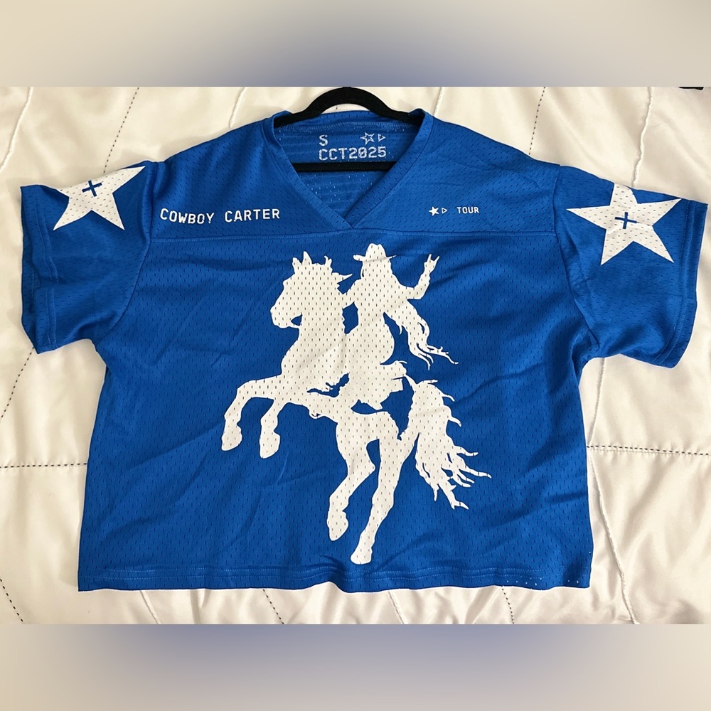 Cowboy Carter Tour Jersey — Blue (Size S)
Official Tour-Only Merch
